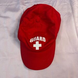 Red Lifeguard Dad Cap